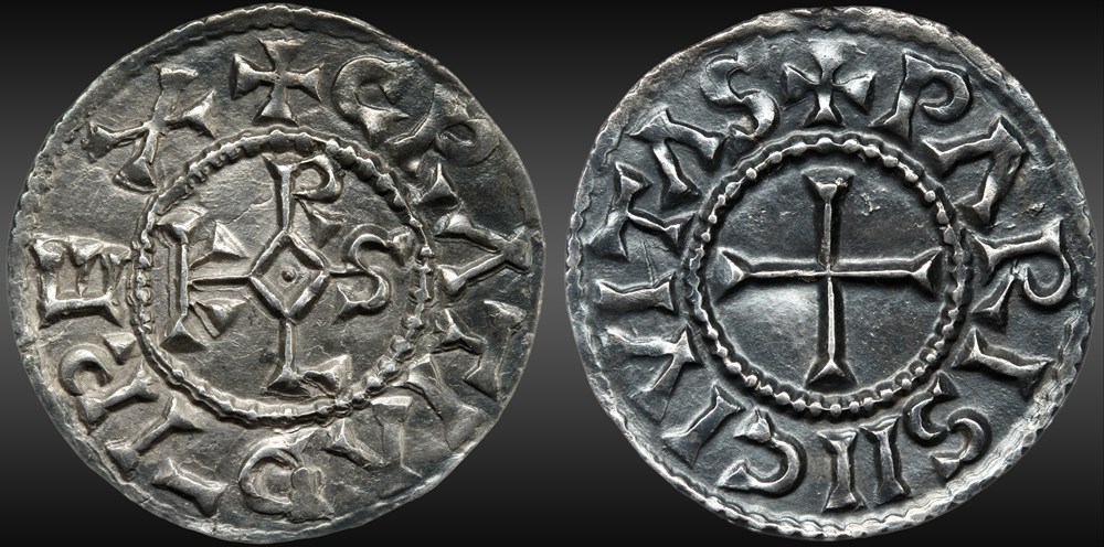Charles II le Chauve (840-877) - Denier - Paris monnaie france carolingienne charles ii le chauve 840 877 denier paris