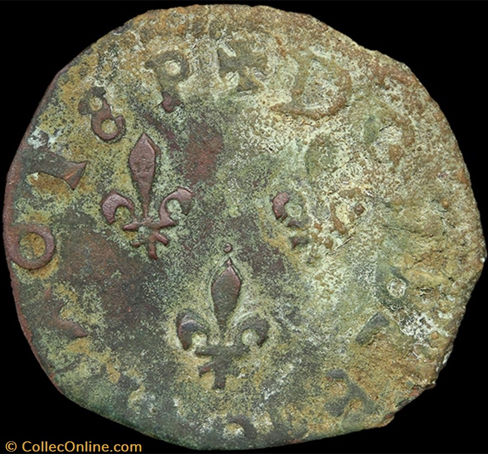 CGKL 18 - Henri III - Double tournois faux d'époque 3 monnaie france royale cgkl 18 henri iii double tournois faux epoque