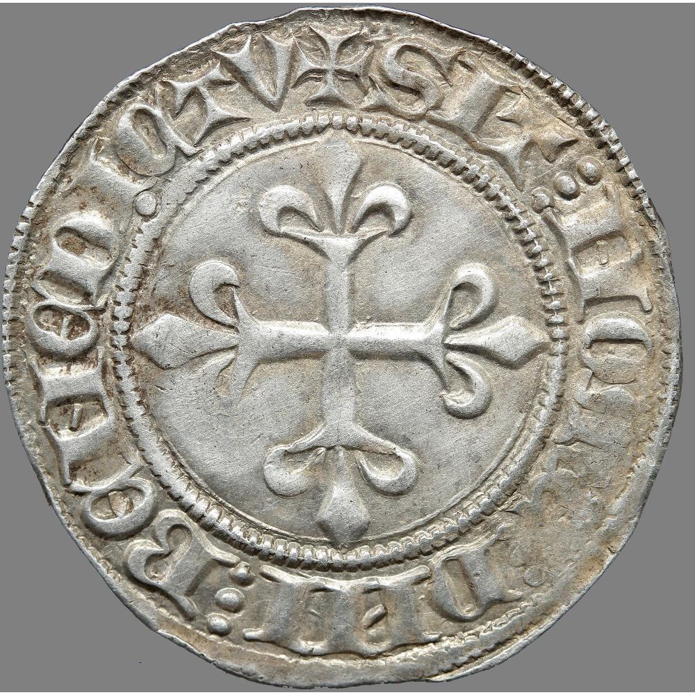 Charles VI - Gros aux lis - Tournai 2 monnaie france royale charles vi gros aux lis tournai