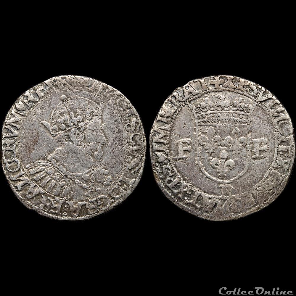 François Ier (1515-1547) - Faux teston - Rouen 3 monnaie france royale francois ier 1515 1547 faux teston rouen