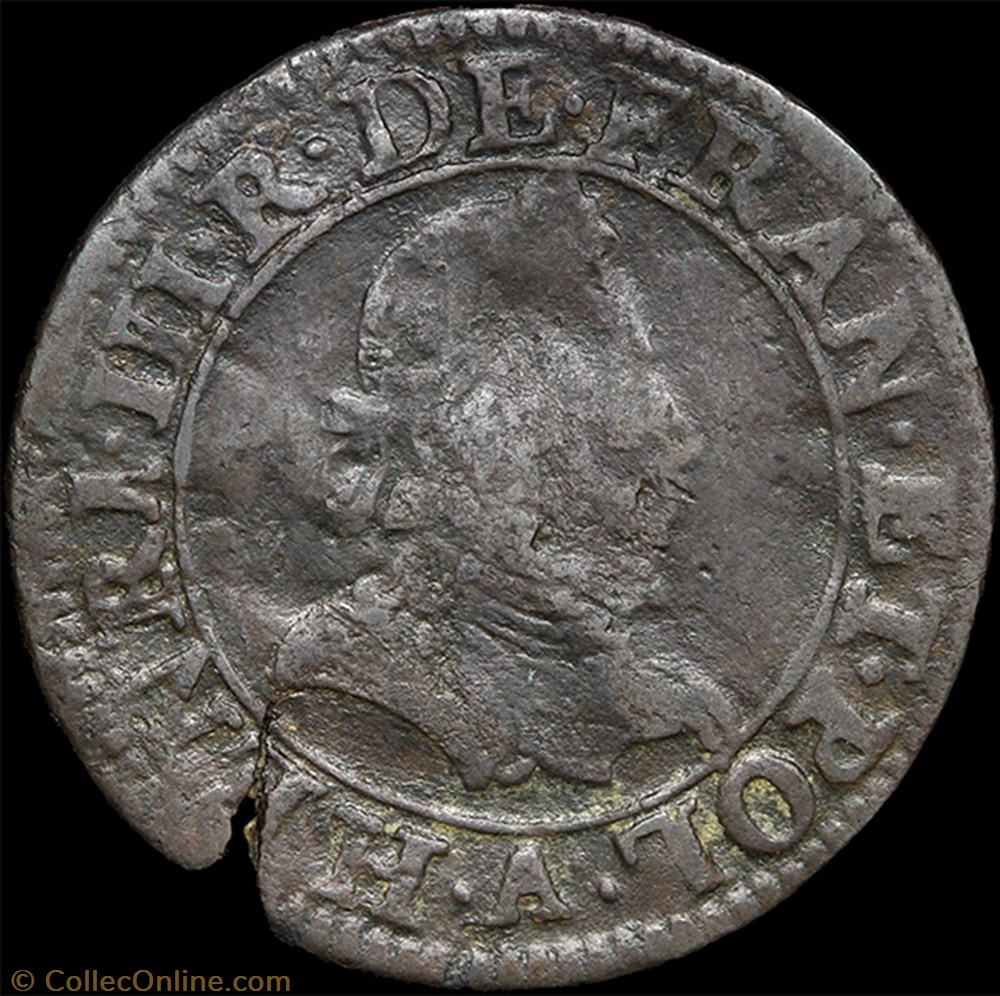 CGKL 84 - Henri III - Double tournois 1578 A Paris 2 monnaie france royale cgkl 84 henri iii double tournois 1578 a paris