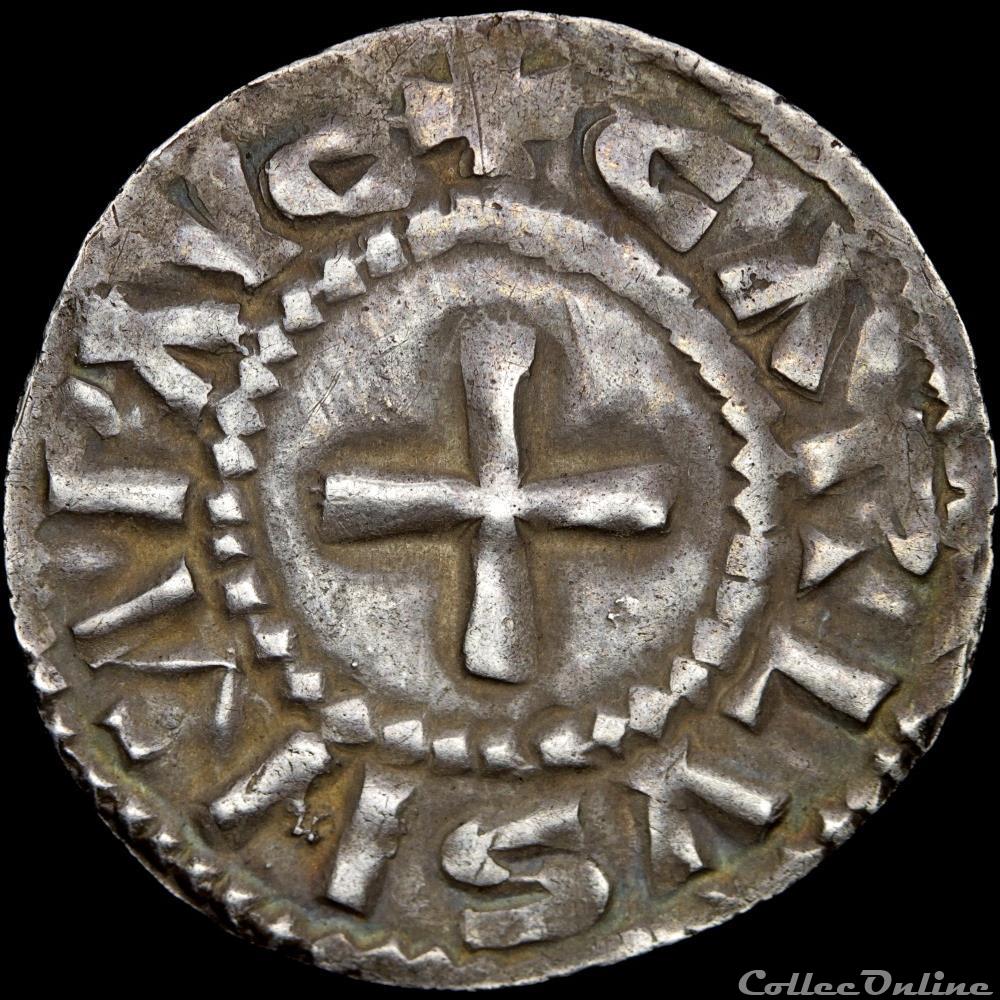 Charles II le Chauve (843-877) - Denier - Nevers monnaie france carolingienne charles ii le chauve 843 877 denier nevers