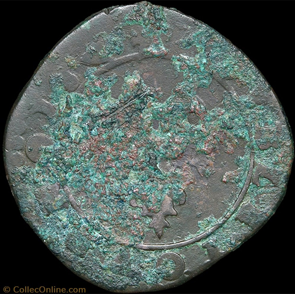CGKL 88 - Henri III - Double tournois non daté A Paris 3 monnaie france royale cgkl 88 henri iii double tournois non date a paris