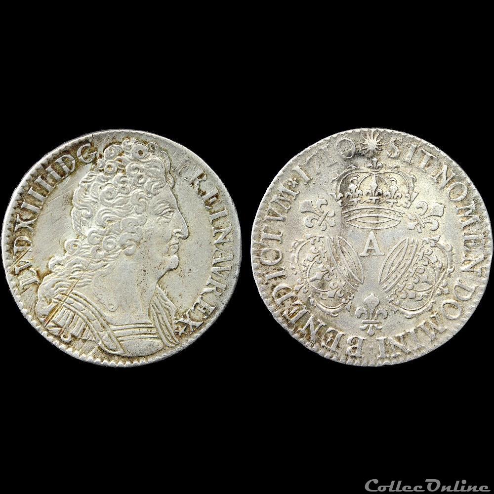 Louis XIV - Demi écu - 1710 A Paris 3 monnaie france royale louis xiv demi ecu 1710 a paris