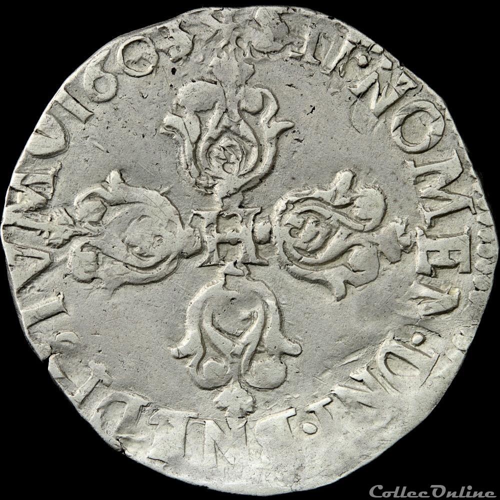 Henri IV (1589-1610) - Quart de franc - 1603 I Limoges 2 monnaies europe medievale france royales henri iv 1589 1610 quart de franc 1603 i limoges