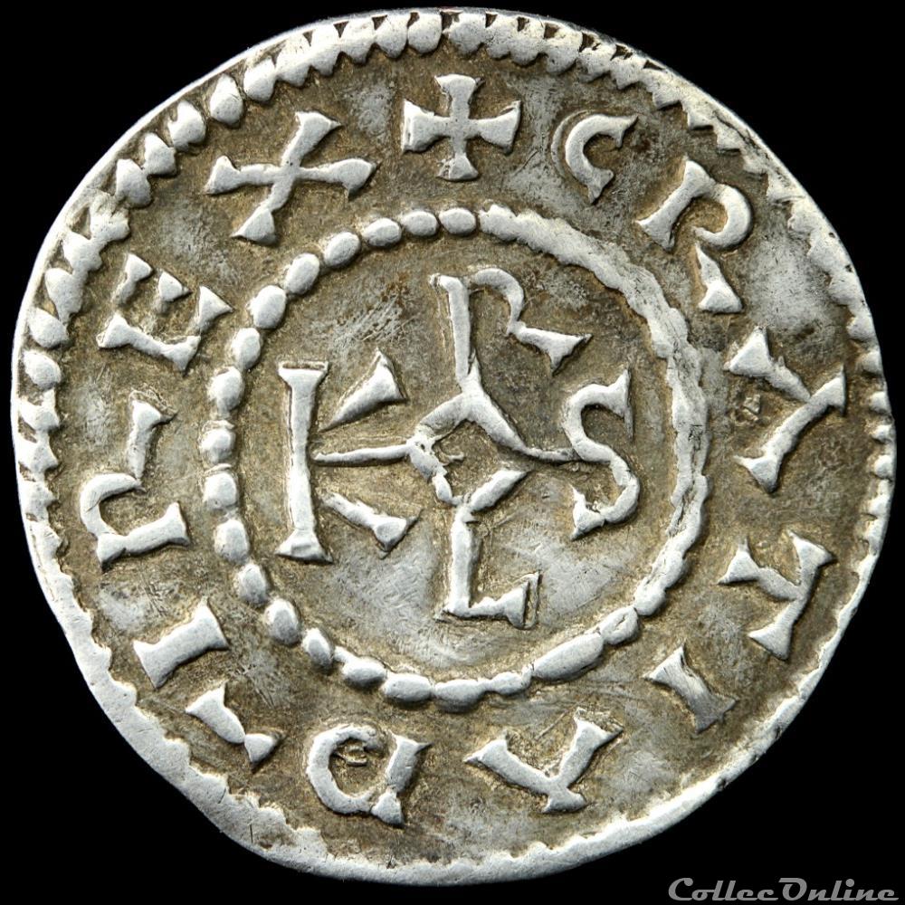 Charles II le Chauve (843-877) - Denier - Orléans monnaie france carolingienne charles ii le chauve 843 877 denier orleans