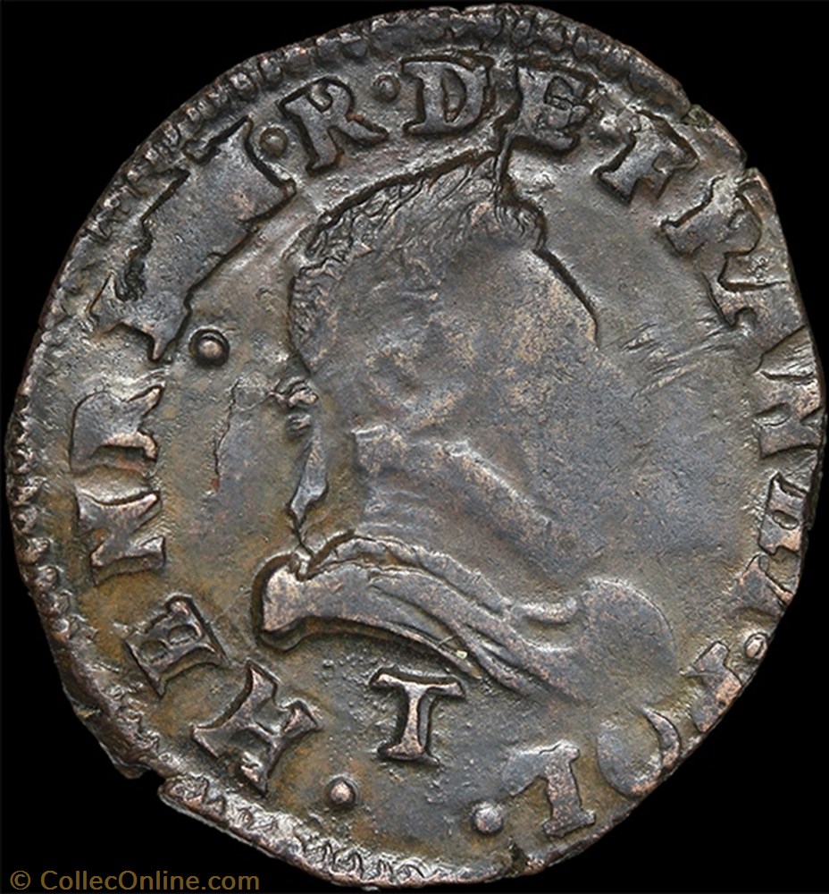 monnaie france royale cgkl 74 henri iii double tournois 1586 t nantes