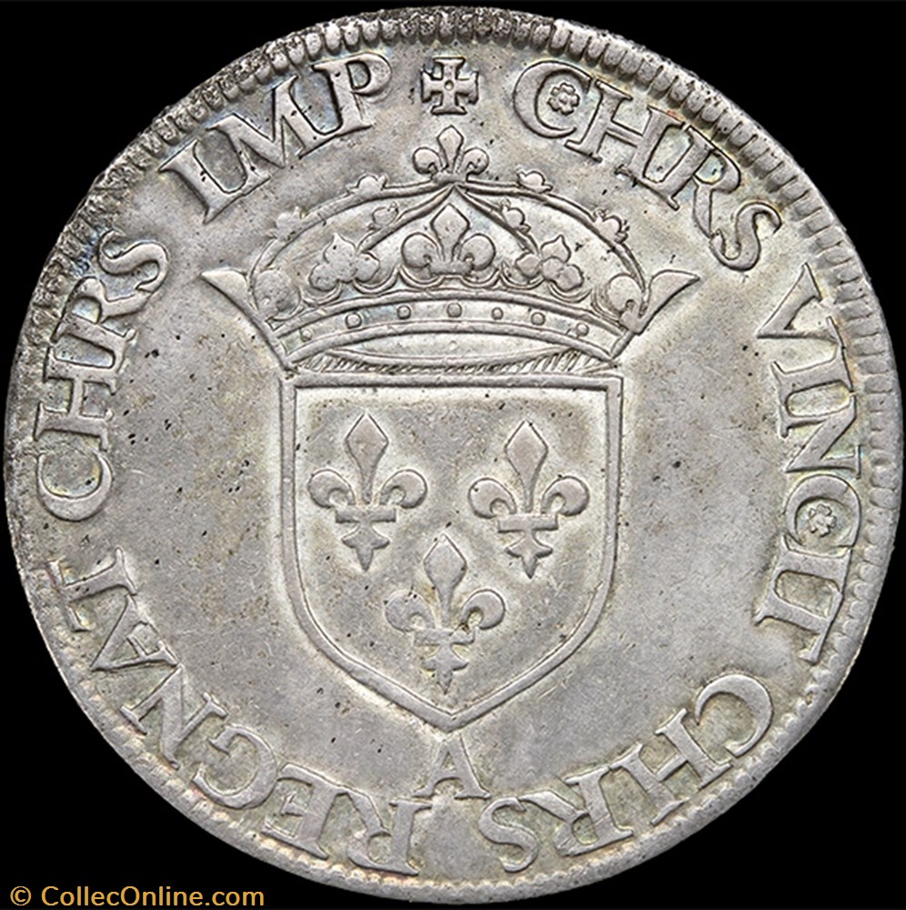 Henri II (1547-1559) - Teston - Non daté A Paris 3 monnaie france royale henri ii 1547 1559 teston non date a paris