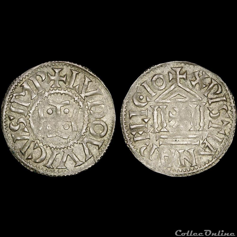 Louis Ier le Pieux (814-840) - Denier 3 monnaie france a carolingienne louis ier le pieux 814 840 denier