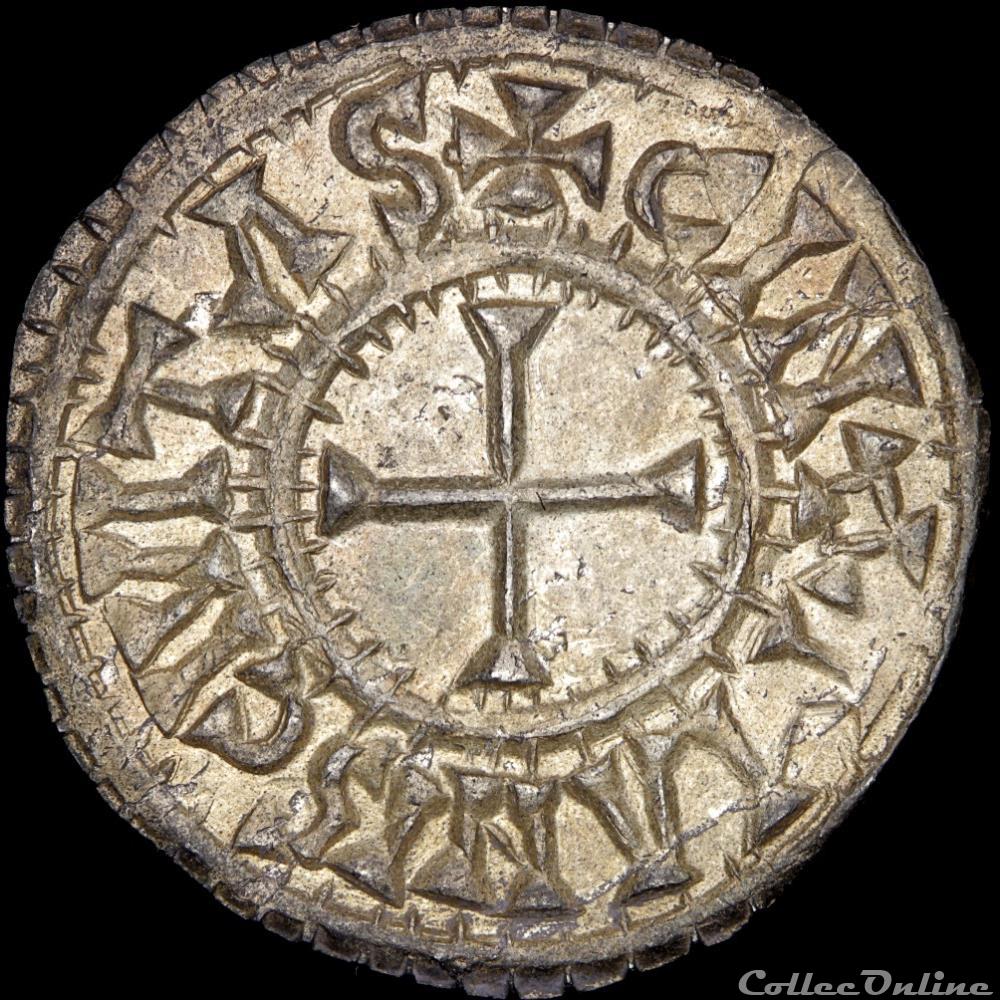Charles II le Chauve (843-877) - Denier - Le Mans 2 monnaie france carolingienne charles ii le chauve 843 877 denier le mans