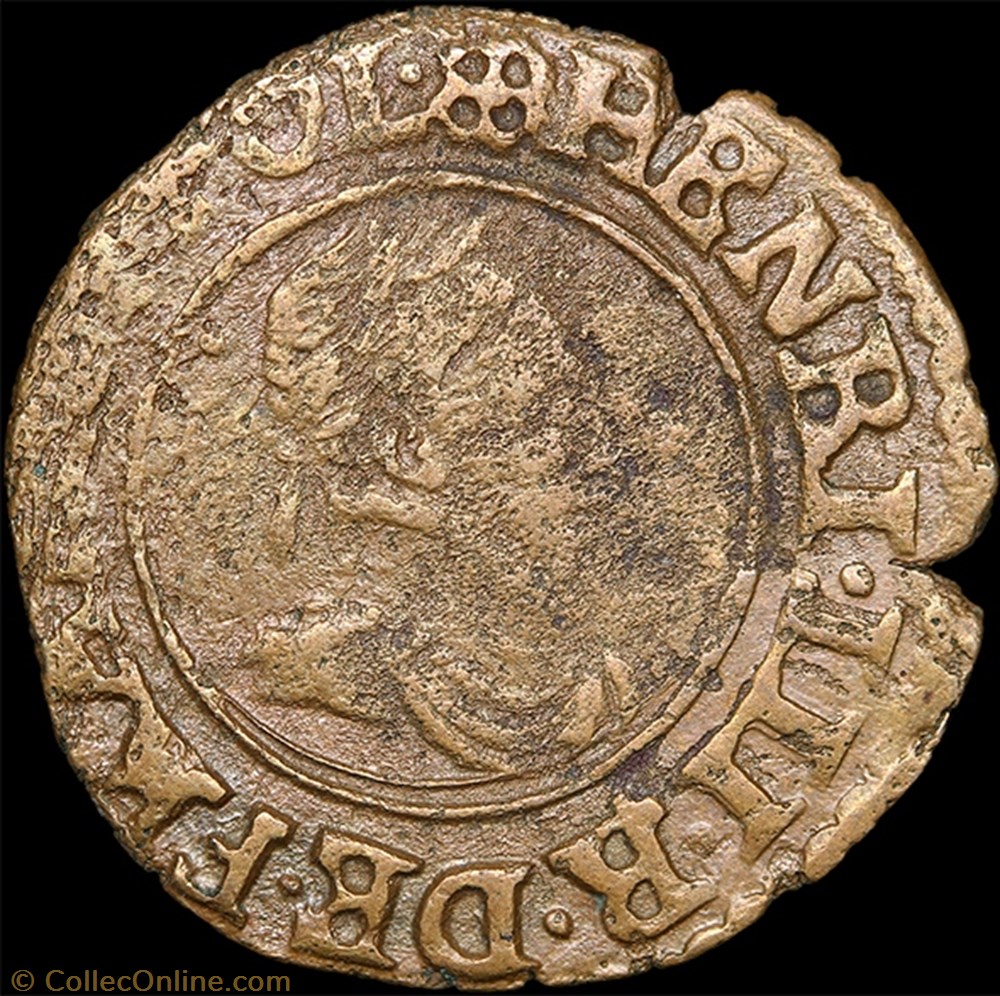 monnaie france royale cgkl 122 henri iii denier tournois 1589 c saint lo