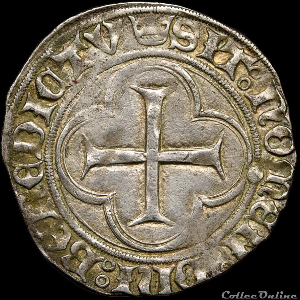 monnaie france royale louis xi 1461 1483 blanc au soleil tours