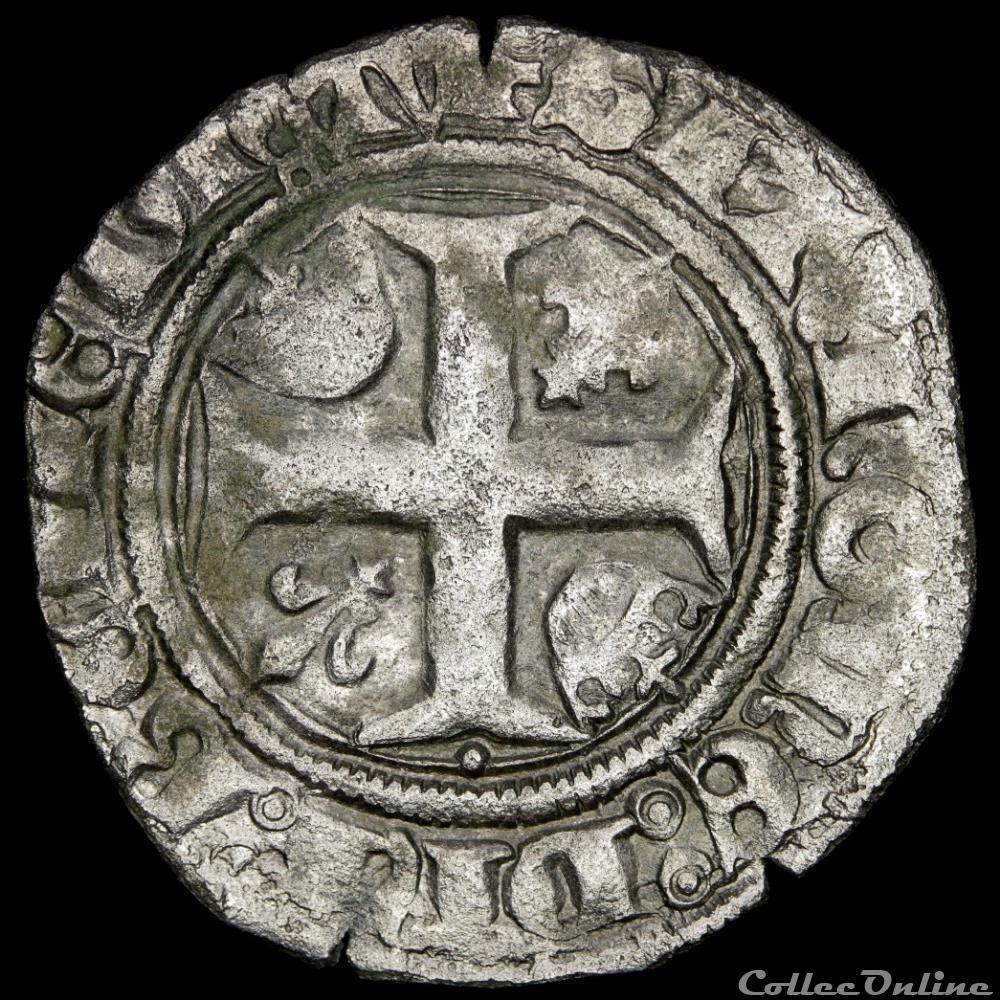 Charles VI (1380-1422) - Blanc - Saint-Quentin 2 monnaie france royale charles vi 1380 1422 blanc saint quentin
