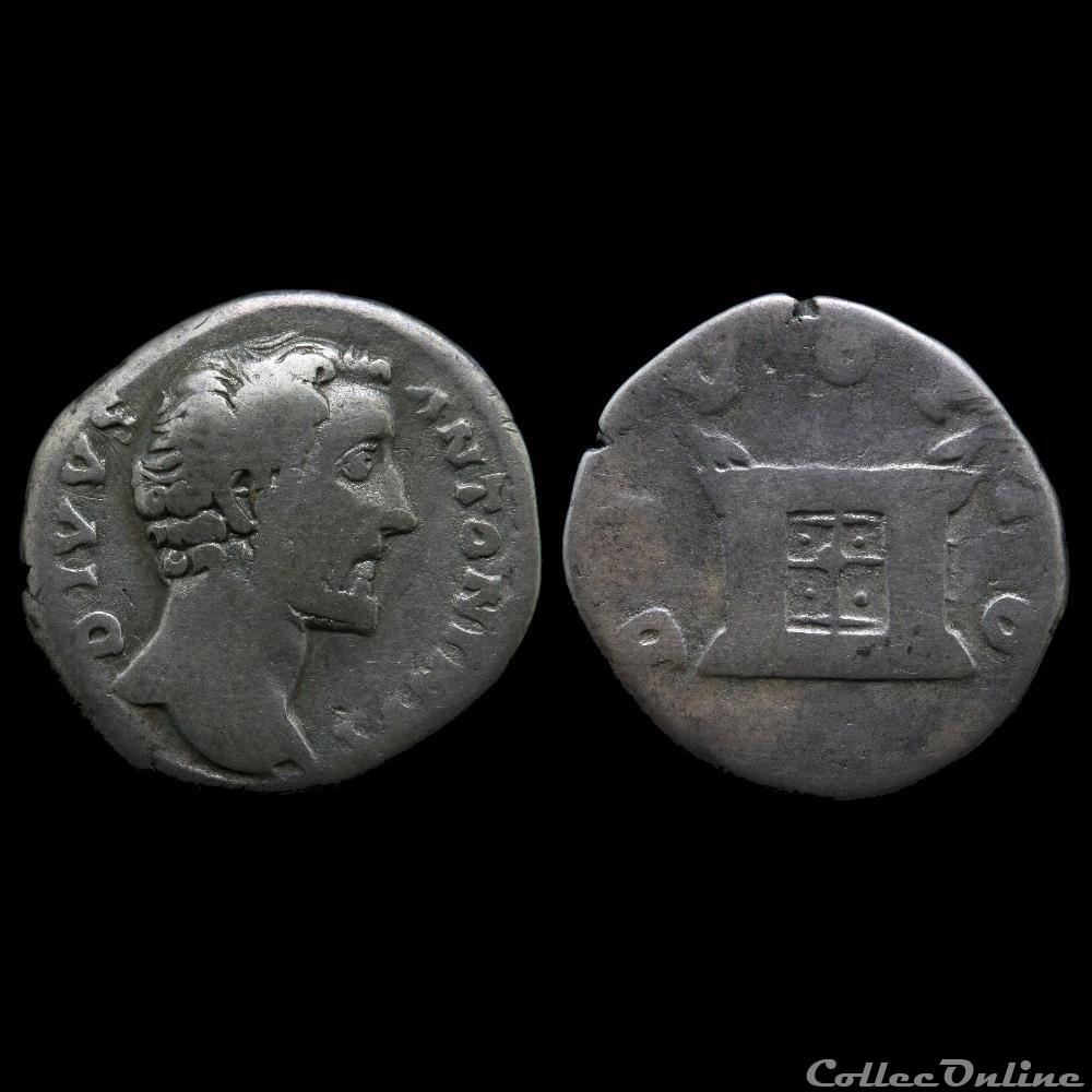 monnaie antique romaine antonin le pieux 138 161 denier divo pio