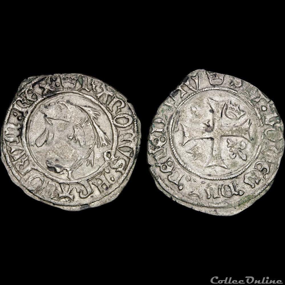 Charles VIII (1483-1498) - Liard - Angers 3 monnaie france royale charles viii 1483 1498 liard angers