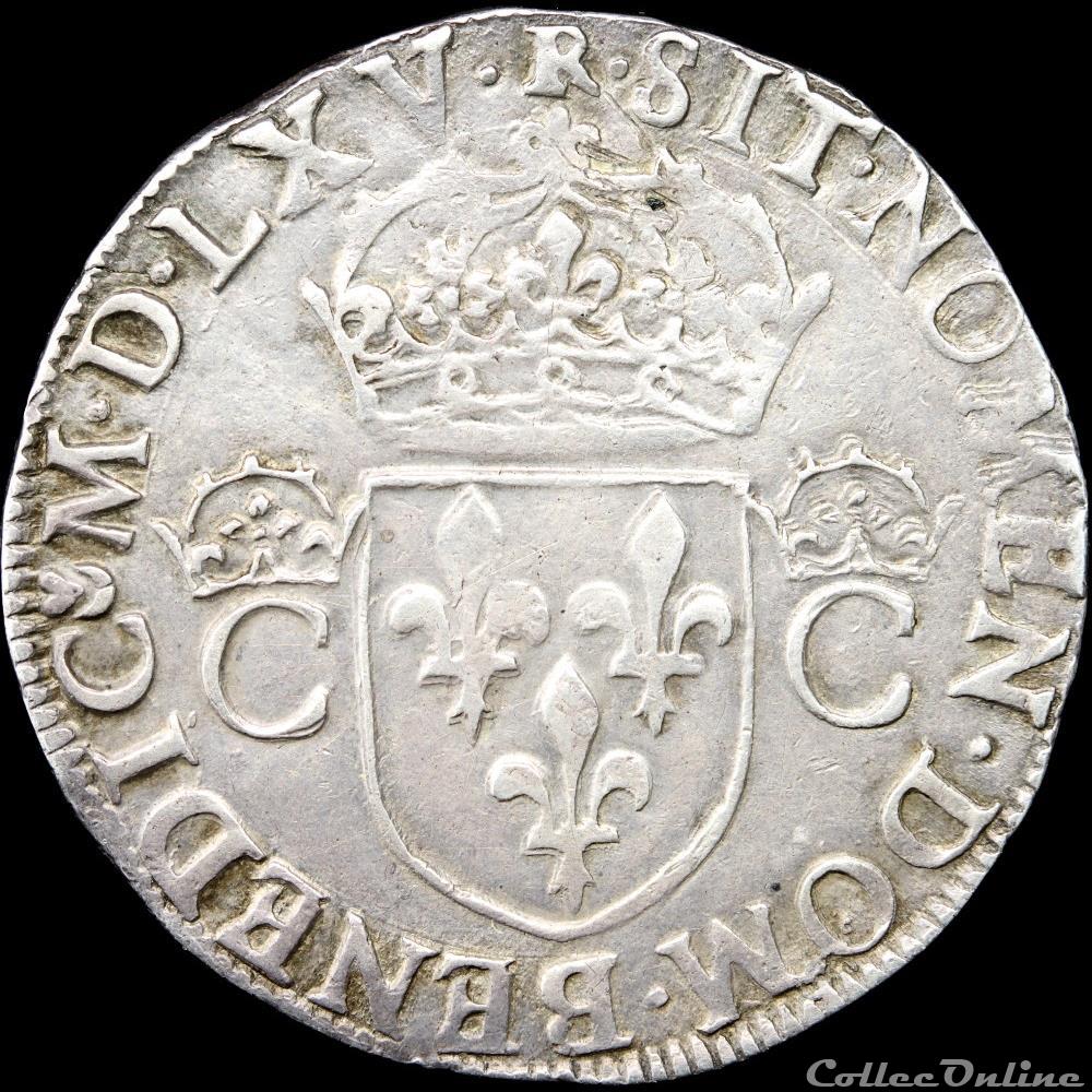 Charles IX (1560-1574) - Teston - 1565 M Toulouse 2 monnaie france royale charles ix 1560 1574 teston 1565 m toulouse