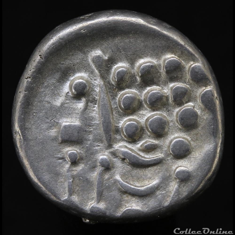 Durotriges (Bretagne) - Statère d'argent 3 monnaie antique gauloise durotriges bretagne statere argent