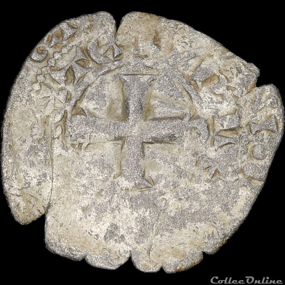 Bourgogne - Eudes IV (1315-1349) - Maille noire double - Auxonne monnaie france feodale bourgogne eudes iv 1315 1349 maille noire double auxonne
