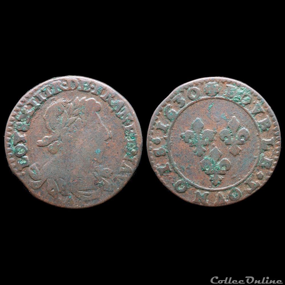 CGKL 398 E - Louis XIII - Double tournois 1630 A Paris 2 monnaie france royale cgkl 398 e louis xiii double tournois 1630 a paris