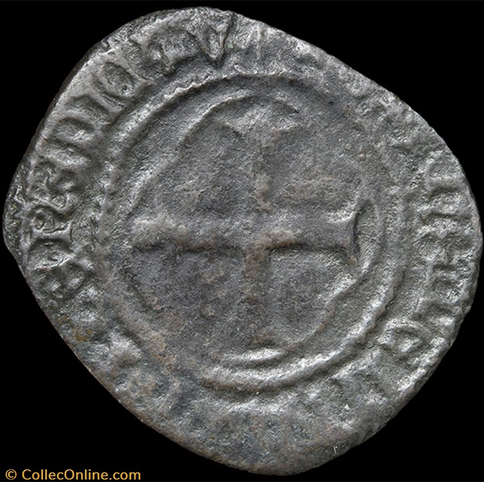 monnaie france royale charles vii 1422 1461 obole tournois bordeaux