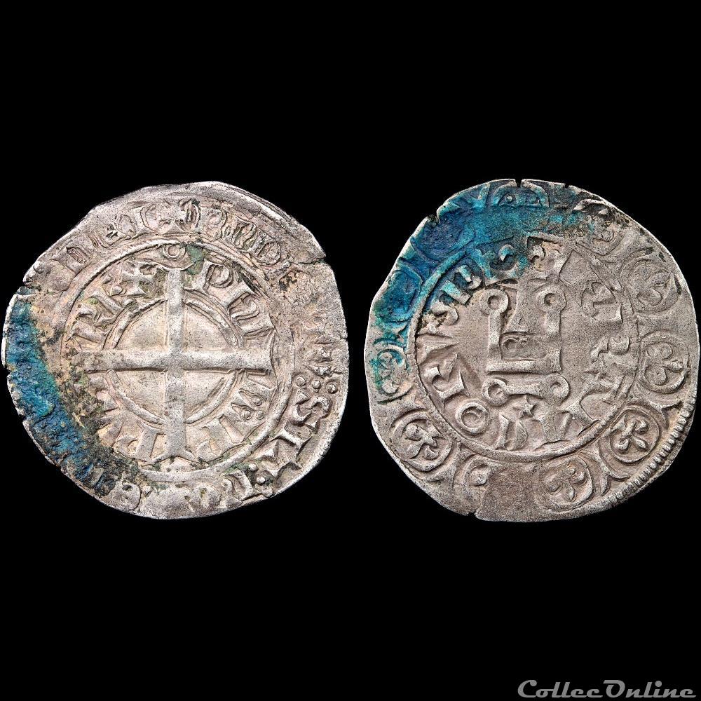 Philippe VI (1328-1350) - Gros 3 monnaie france a royale philippe vi 1328 1350 gros
