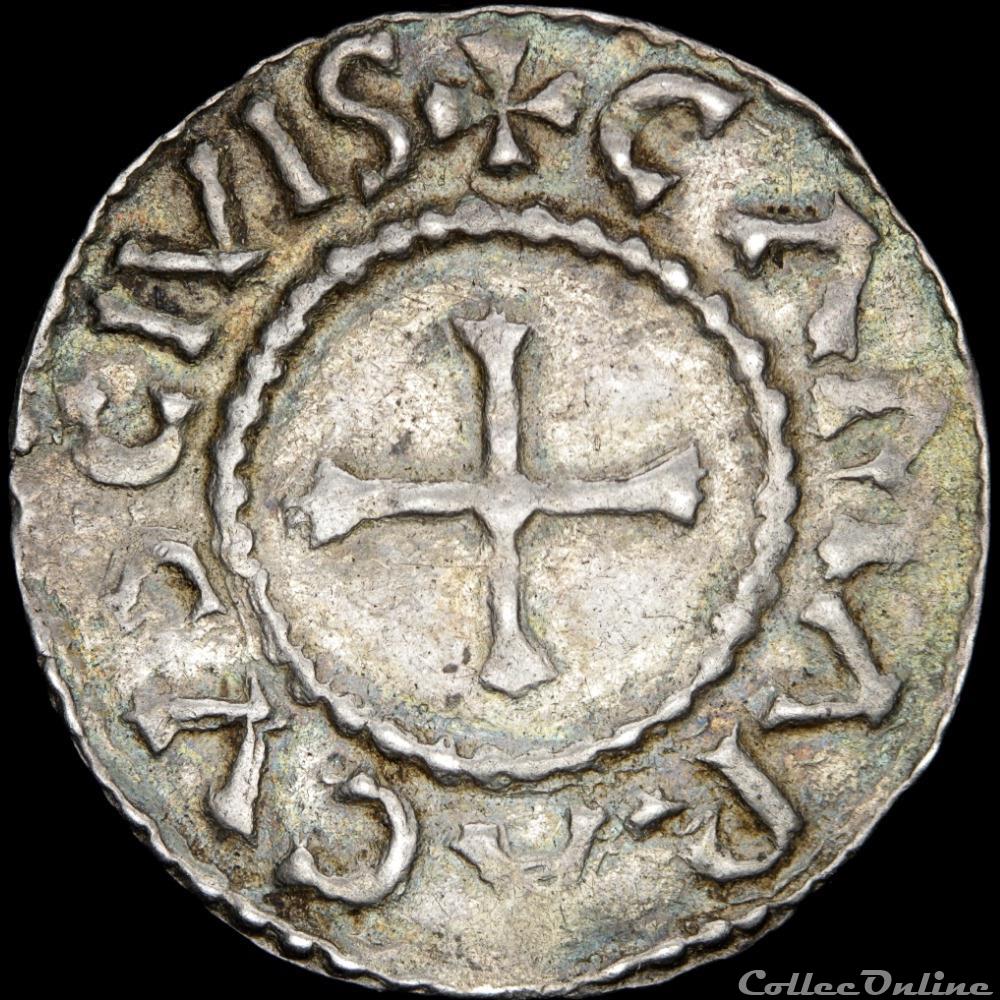 Charles II le Chauve (843-877) - Denier - Cambrai 2 monnaie france carolingienne charles ii le chauve 843 877 denier cambrai