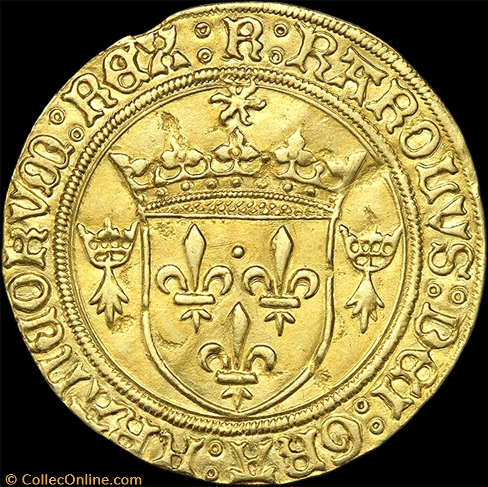 monnaies france royales charles viii 1483 1498 ecu or au soleil de bretagne rennes