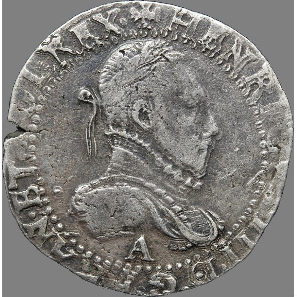 Henri III - Franc - 1587 A Paris monnaie france royale henri iii franc 1587 a paris