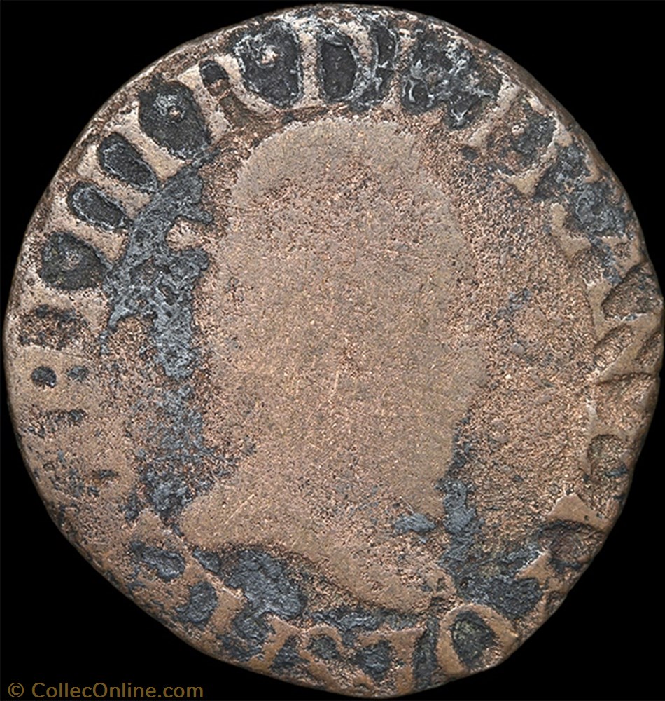 monnaie france a royale cgkl 134 henri iii double tournois 1580 ou 1588 s troyes