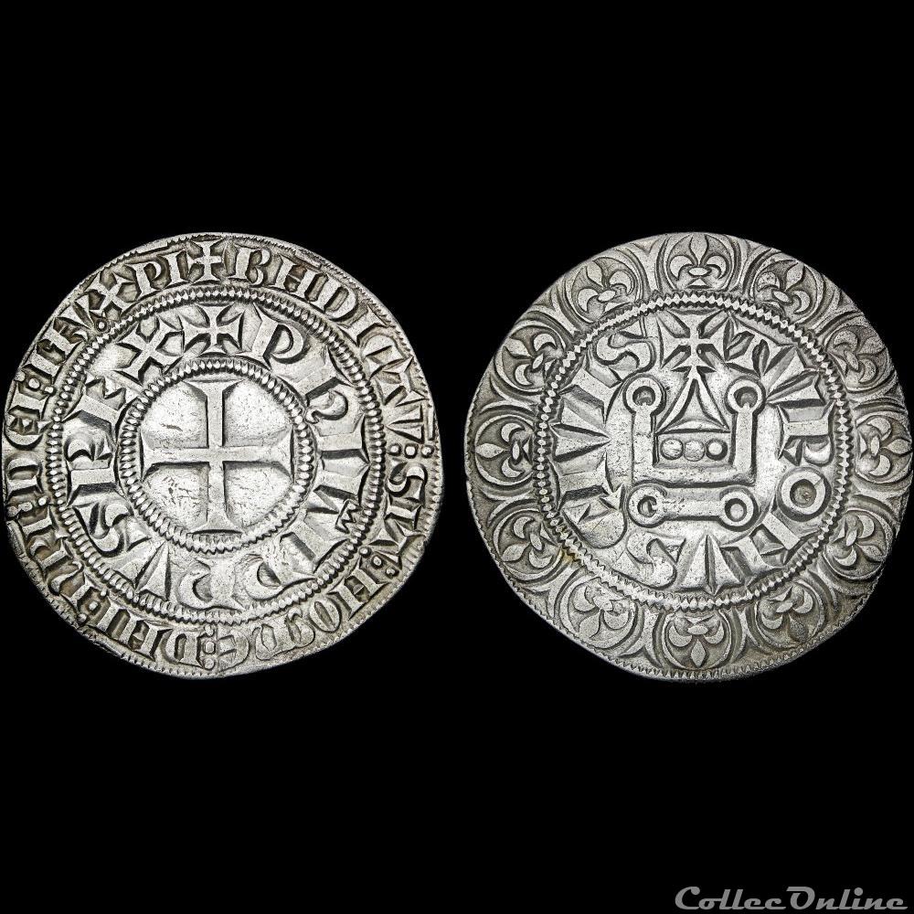 Philippe IV (1285-1314) - Gros 3 monnaie france a royale philippe iv 1285 1314 gros