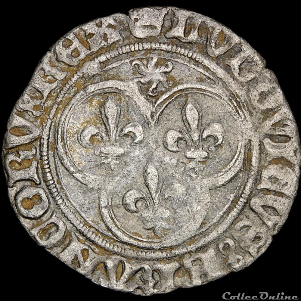 Louis XI (1461-1483) - Petit blanc - Saint-Lô monnaie france royale louis xi 1461 1483 petit blanc saint lo
