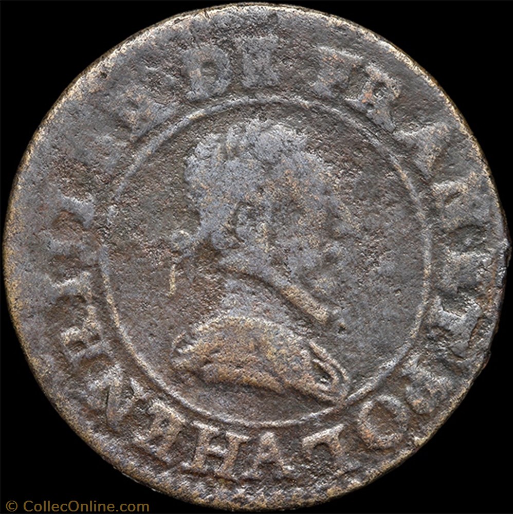 CGKL 86 - Henri III - Double tournois non daté A Paris 2 monnaie france royale cgkl 86 henri iii double tournois non date a paris