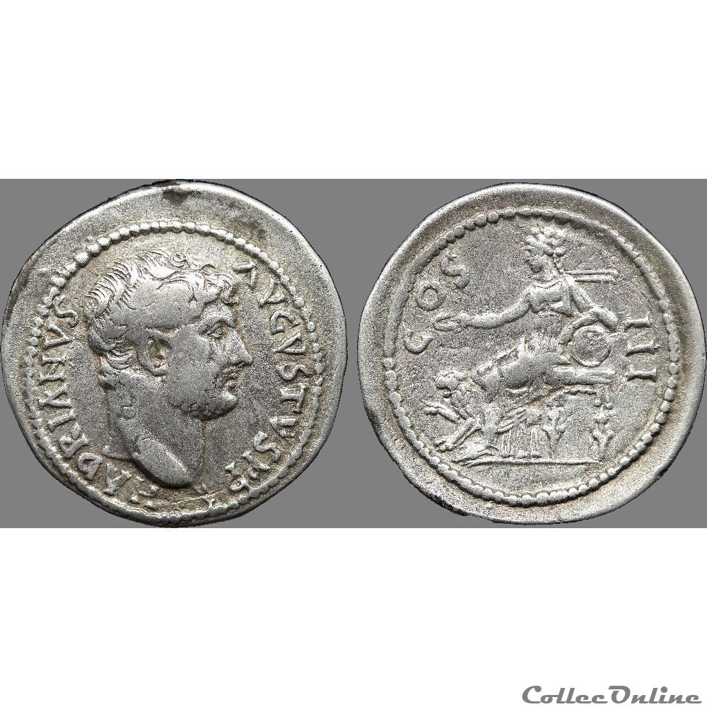 Hadrien (117-138) - Cistophore - Cybèle 3 monnaie antique romaine hadrien 117 138 cistophore cybele