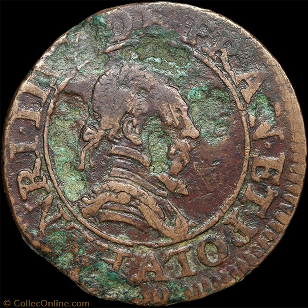 monnaie france royale cgkl 86 henri iii double tournois 1588 a paris