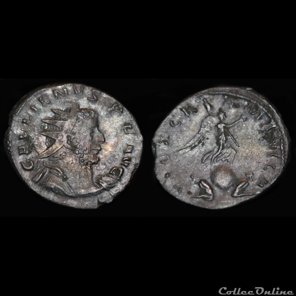 Antoninien de Gallien monnaie antique romaine antoninien de gallien