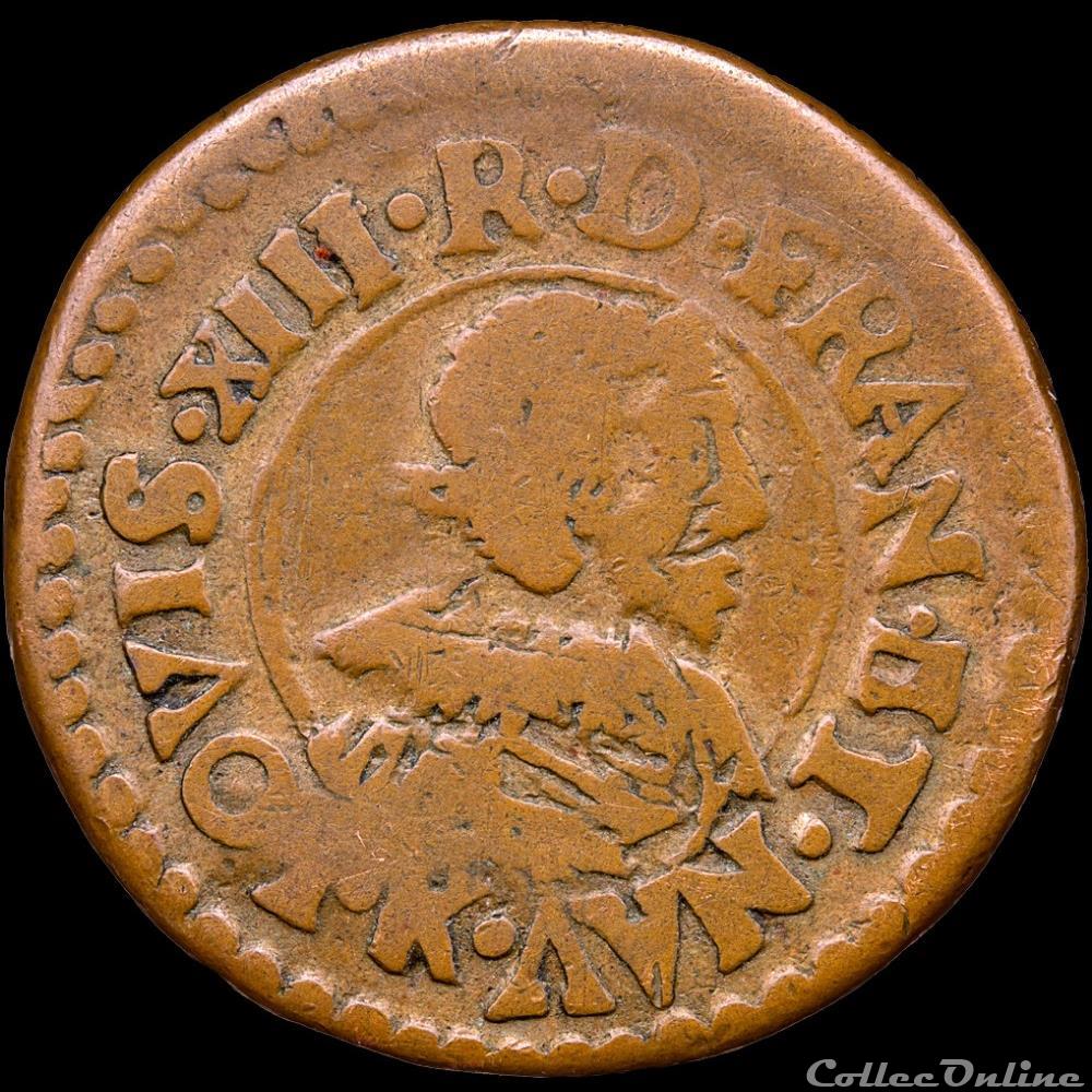 CGKL 284/286 - Louis XIII - Piéfort du Double tournois 1637 K Bordeaux monnaie france royale cgkl 284 286 louis xiii piefort du double tournois 1637 k bordeaux