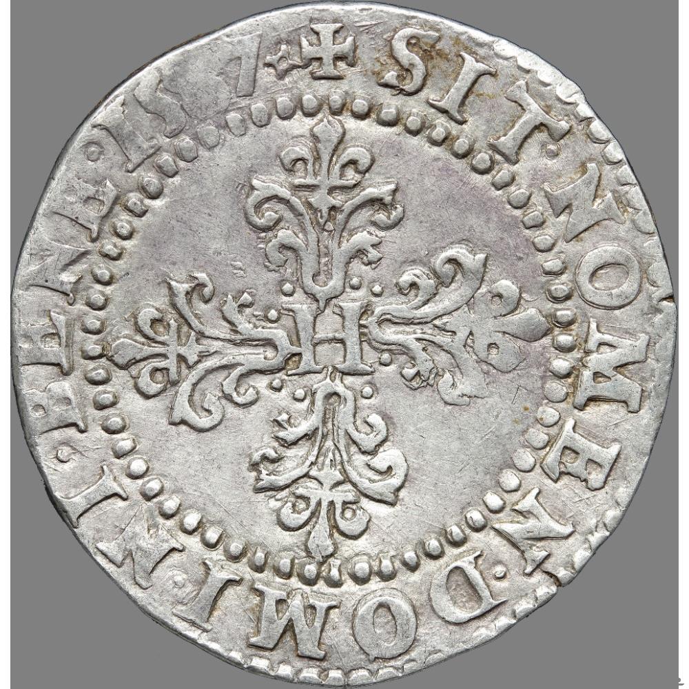 monnaie france royale henri iii demi franc 1587 g poitiers
