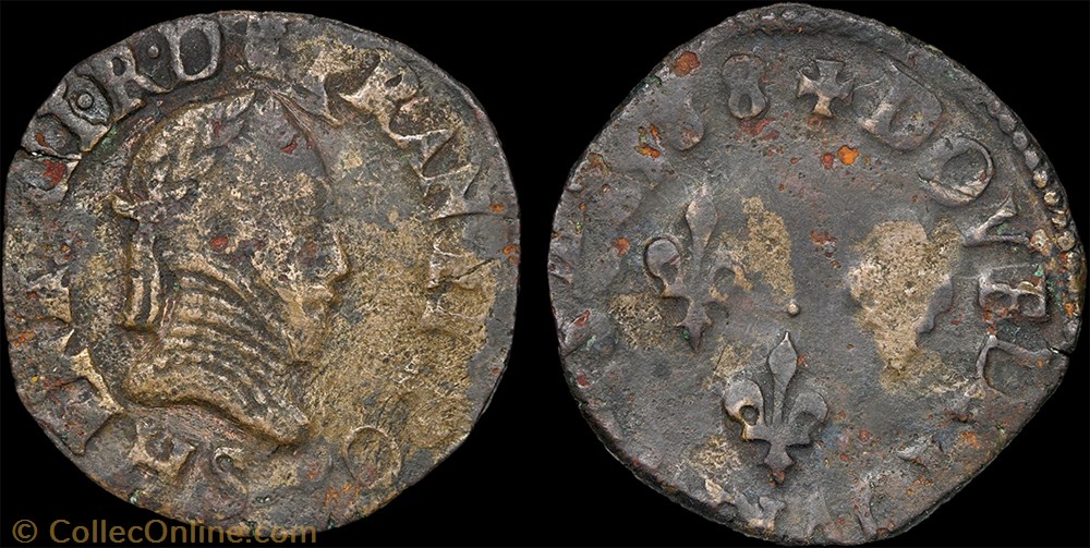 monnaie france a royale cgkl 134 henri iii double tournois 1588 s troyes