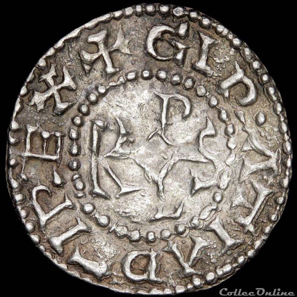 Charles II le Chauve (843-877) - Denier - Arras monnaie france carolingienne charles ii le chauve 843 877 denier arras