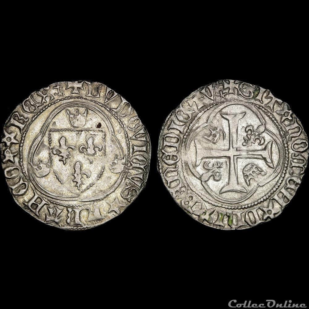 Louis XI (1461-1483) - Blanc - Montpellier 3 monnaie france royale louis xi 1461 1483 blanc montpellier