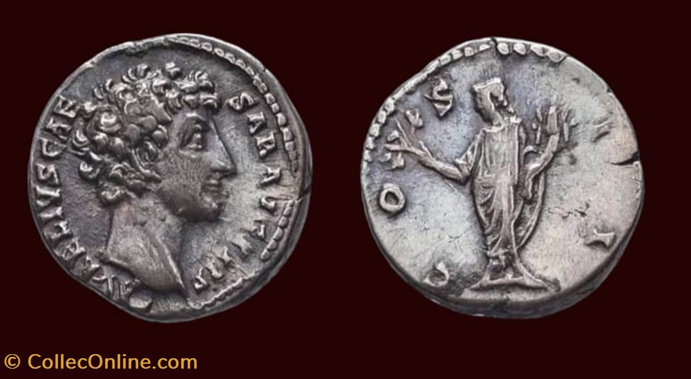 AVRELIVS CAESAR AVG PII F / COS II monnaies antiques romaines imperiales et republicaines avrelivs caesar avg pii f cos ii