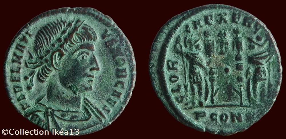 monnaies antiques romaines imperiales et republicaines fl delmativs nob caes gloria exercitvs