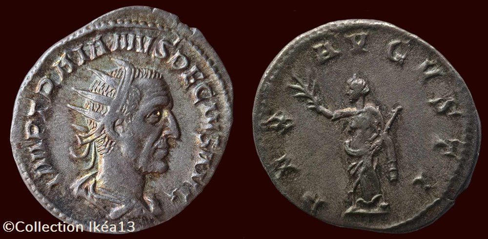 IMP TRAIANVS DECIVS AVG / PAX AVGVSTI monnaies antiques romaines imperiales et republicaines imp traianvs decivs avg pax avgvsti