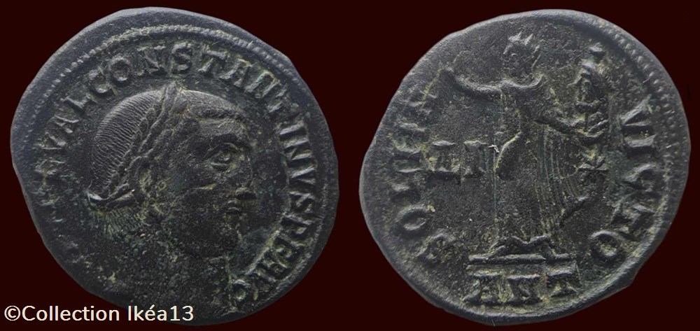 IMP C FL VAL CONSTANTINVS P F AVG / SOLI INVICTO monnaies antiques romaines imperiales et republicaines imp c fl val constantinvs p f avg soli invicto