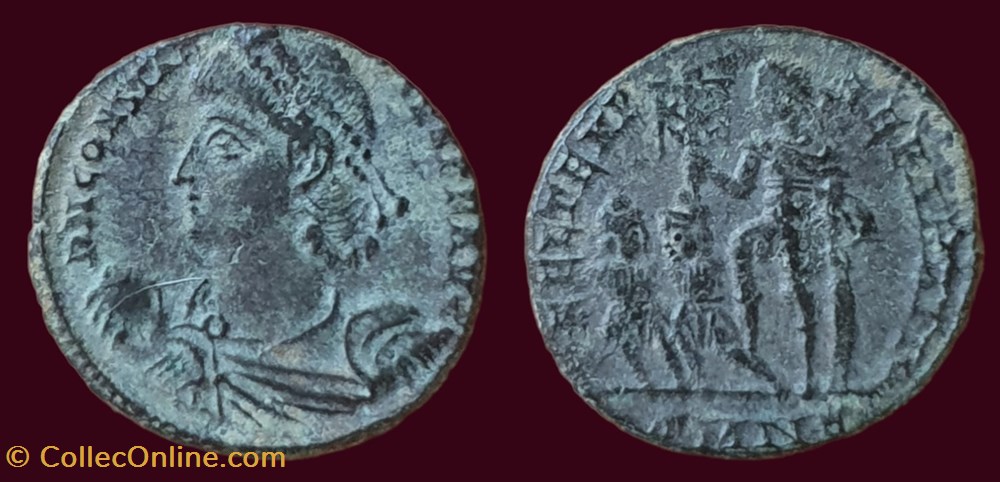 D N CONSTANTIVS P F AVG / FEL TEMP REPARATIO monnaies antiques romaines imperiales et republicaines d n constantivs p f avg fel temp reparatio