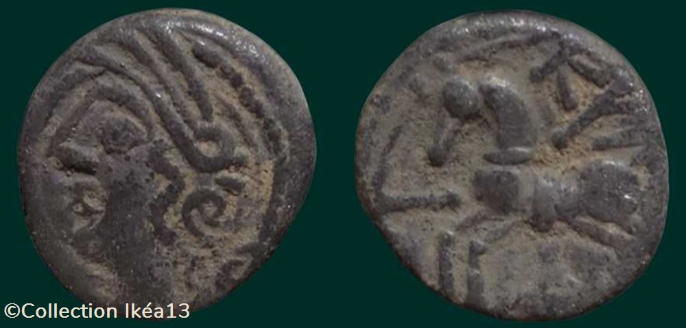 LINGONS (Région de Langres) Denier KALETEDOY monnaies antiques celtes lingons region de langres denier kaletedoy