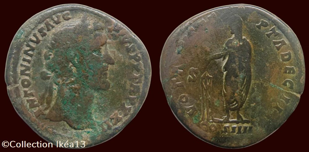 ANTONINVS AVG PIVS P P TR P XXII / VOTA SVSCEPTA DEC III monnaies antiques romaines imperiales et republicaines antoninvs avg pivs p p tr p xxii vota svscepta dec iii