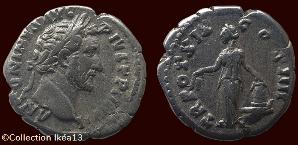 ANTONINVS AVG PIVS P P IMP II / TR POT XIX COS IIII monnaies antiques romaines imperiales et republicaines antoninvs avg pivs p p imp ii tr pot xix cos iiii