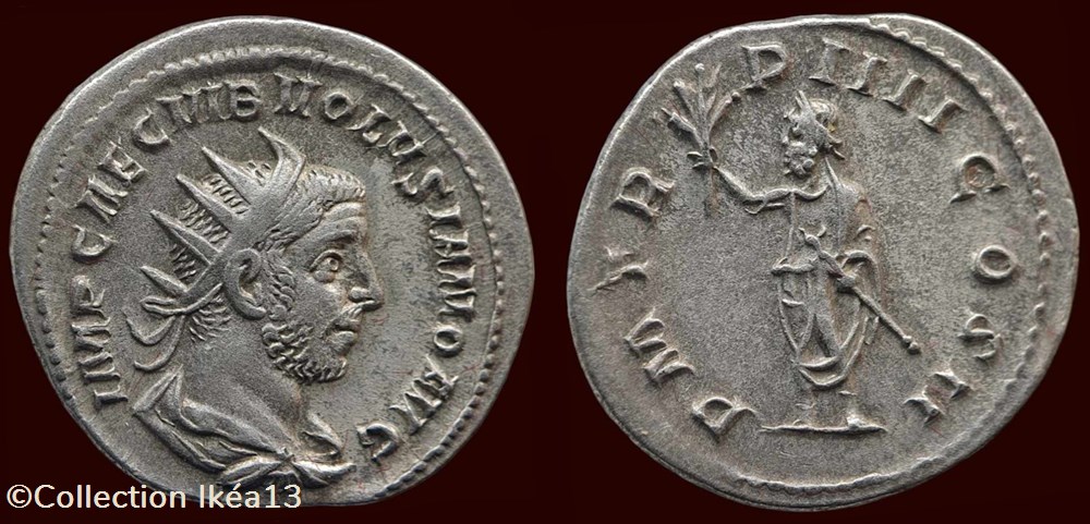 IMP CAE C VIB VOLVSIANO AVG / P M TR P IIII COS II monnaies antiques romaines imperiales et republicaines imp cae c vib volvsiano avg p m tr p iiii cos ii