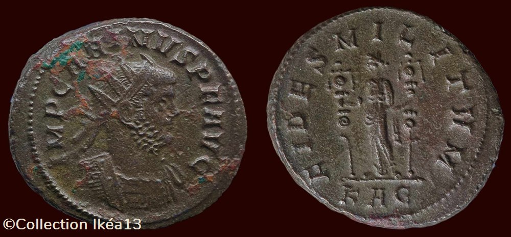 IMP CARINVS P F AVG / FIDES MILITVM monnaies antiques romaines imperiales et republicaines imp carinvs p f avg fides militvm